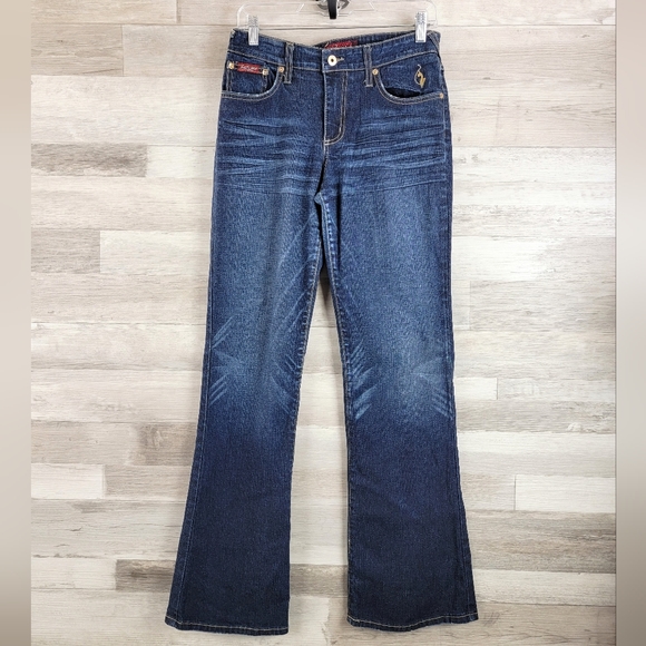 Y2K Baby Phat Authentic Flare Leg Jeans Women's Size 9 USA Made - Picture 14 of 16